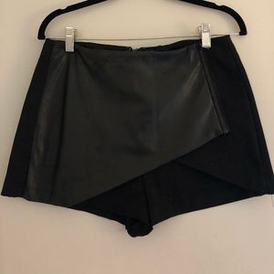 Topshop Faux Leather Skort